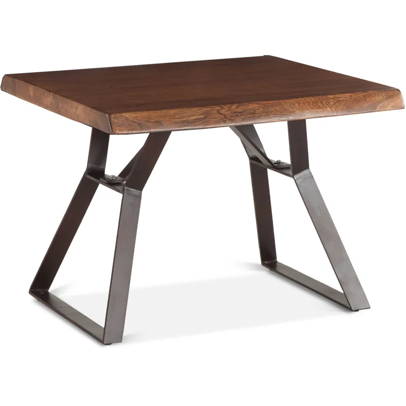 London Loft 23" Side Table in Walnut
