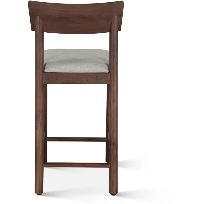 Lenox 18" Upholstered Counter Chair in Walnut