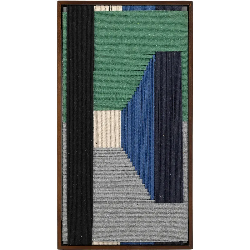 Manila Woven Framed Art, Green