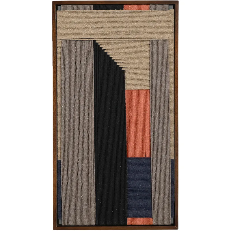 Manila Woven Framed Art, Orange