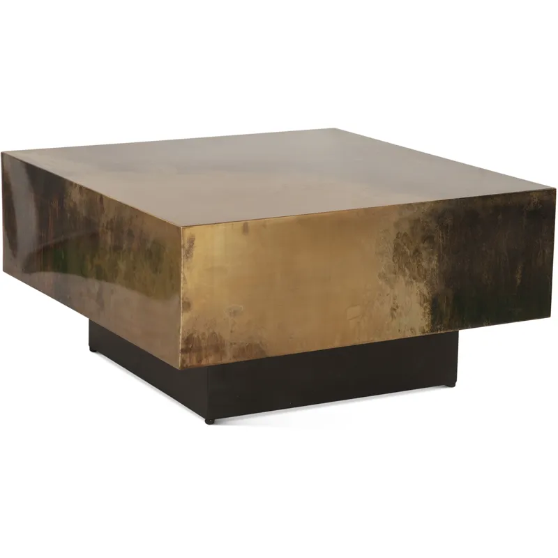 Moab 35" Coffee Table in Oxidized Copper