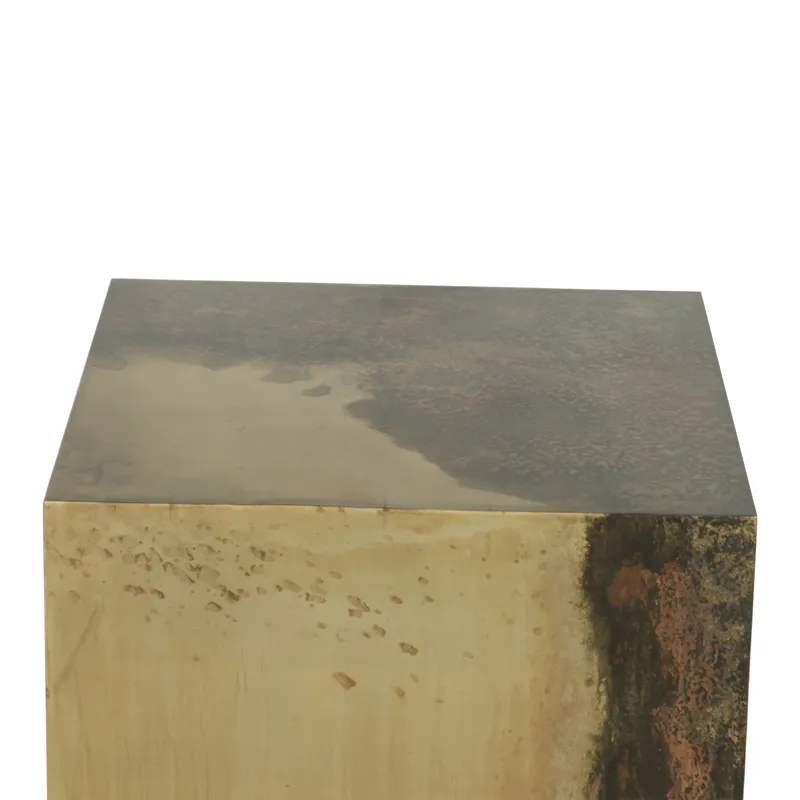 Moab 20" Side Table in Oxidized Copper