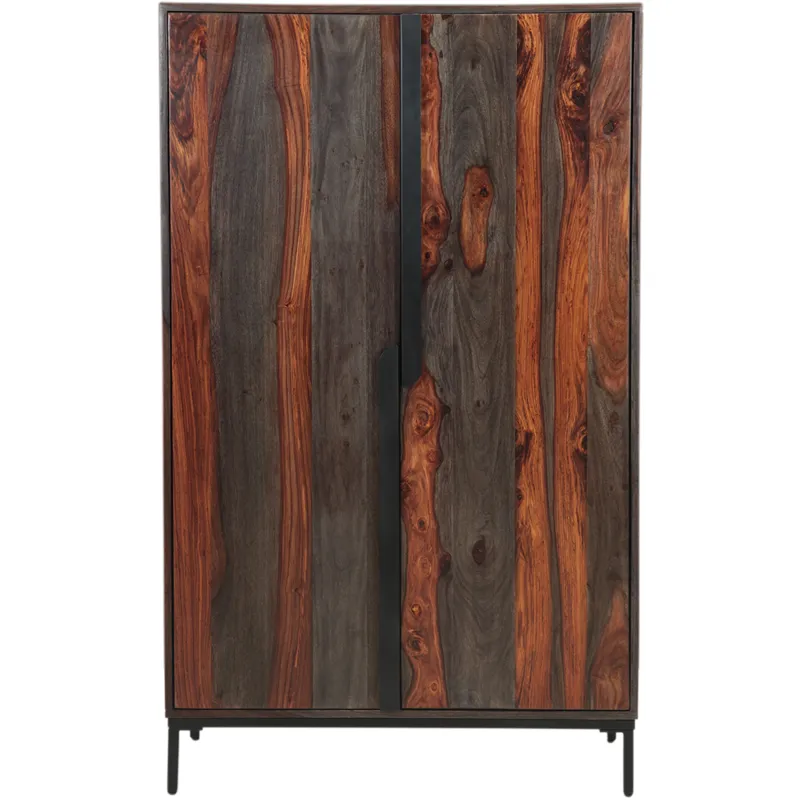 Meridian 35" Wide Tall Bar Cabinet in Capri Sheesham