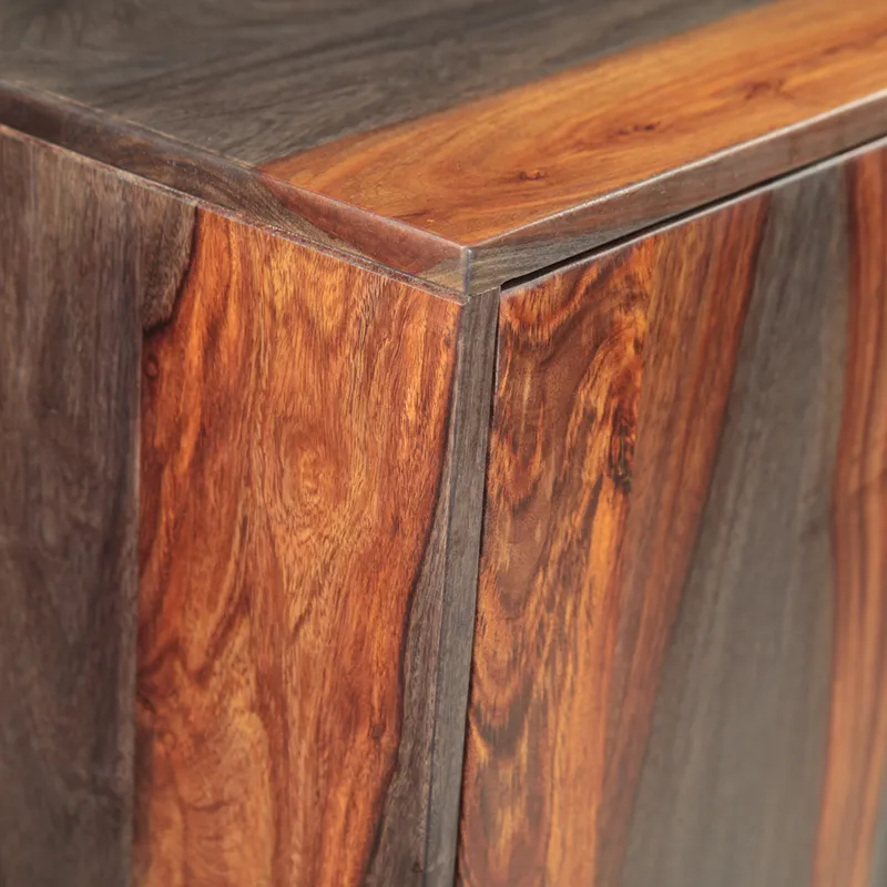 Meridian 35" Wide Tall Bar Cabinet in Capri Sheesham