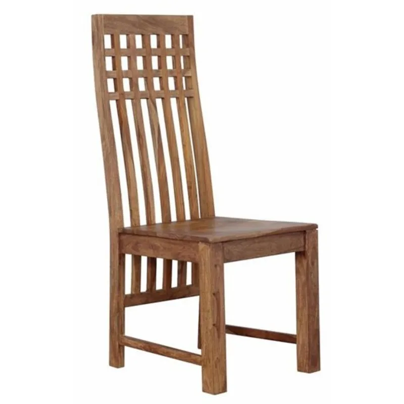 Miles Dining Chair with Tall Back in Brownstone