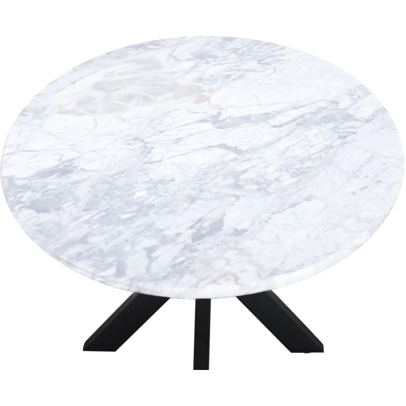 Malibu 70 Oval Dining, Satvario White Marble - Top