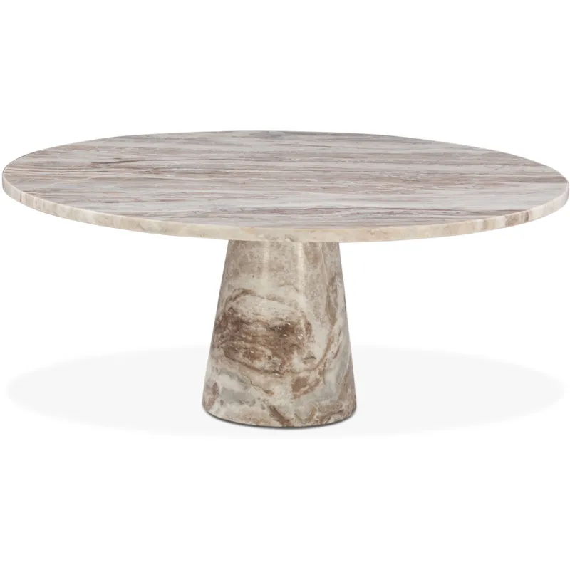 Nile 38" Coffee Table in Brown Toronto Marble