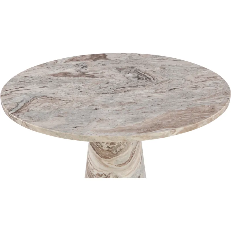 Nile 48" Round Dining Table in Brown Toronto Marble