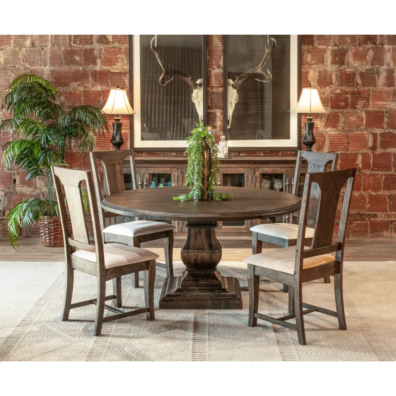 Nimes 18" Upholstered Dining Chair in Weathered Mango
