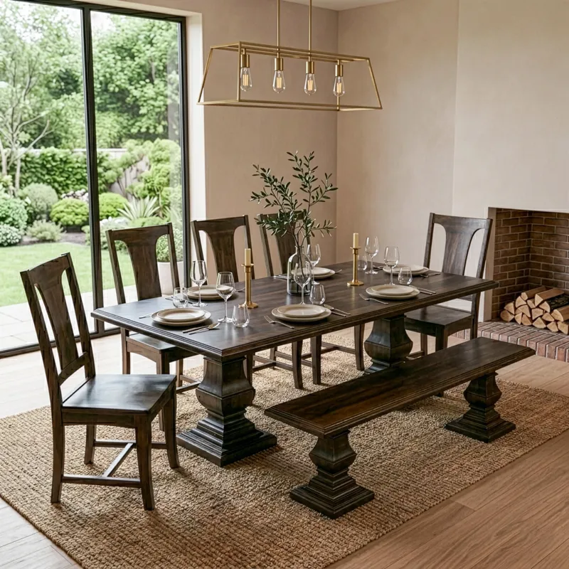 Nimes 18" Dining Chair in Vintage Brown