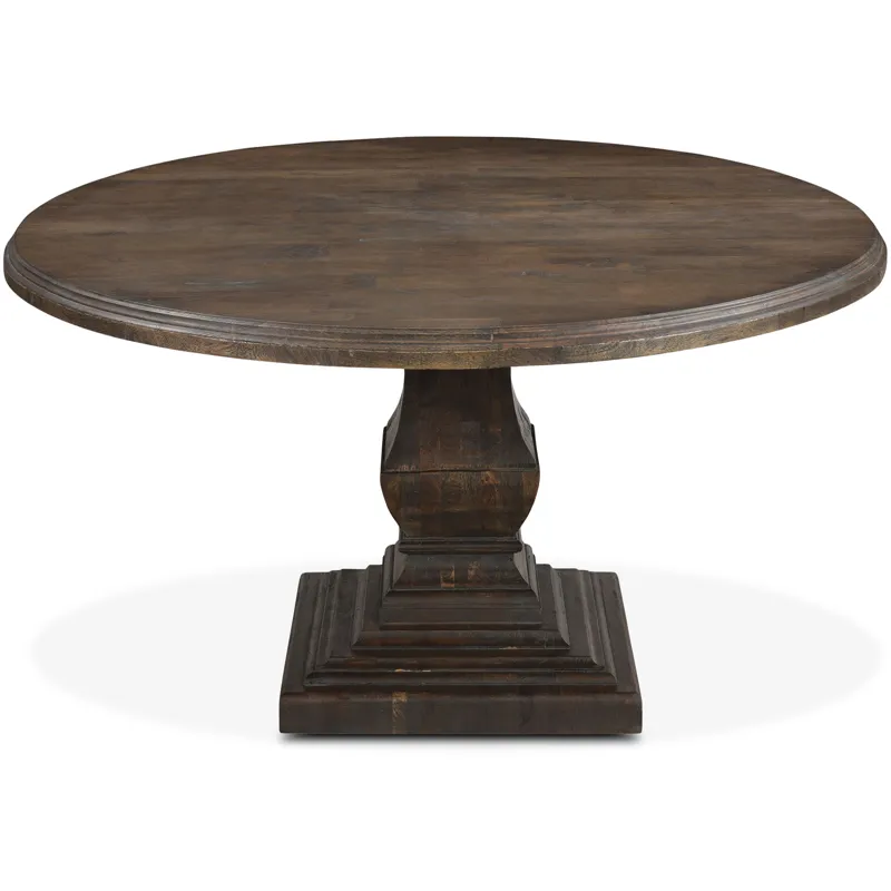 Nimes 48" Round Dining Table in Weathered Mango