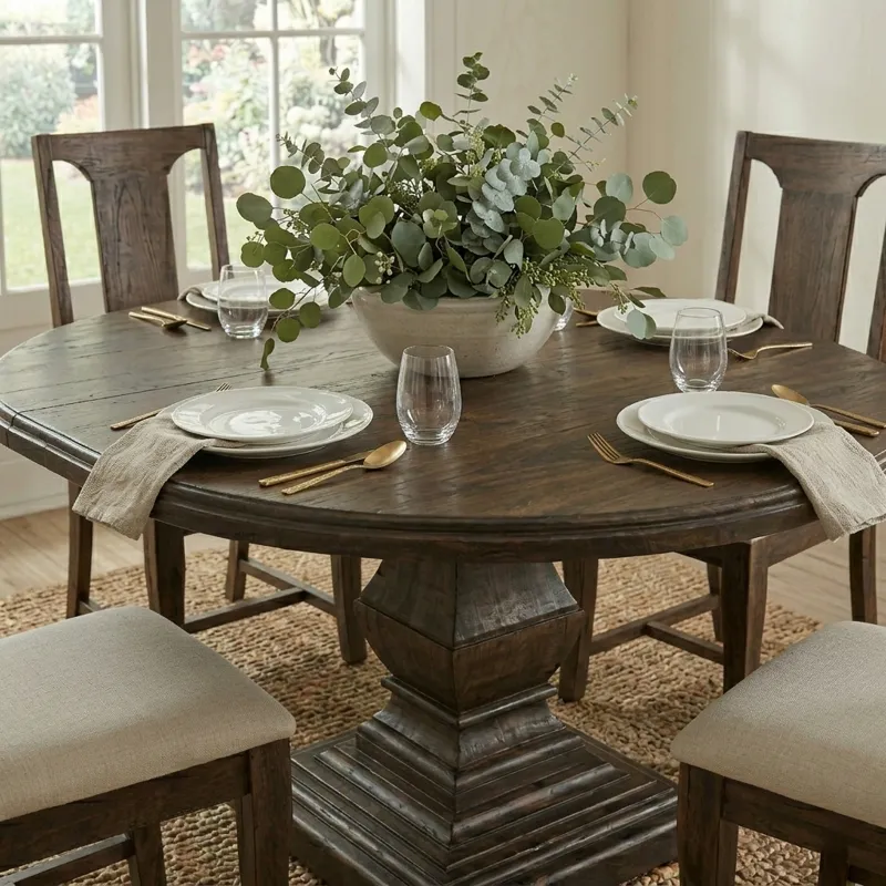 Nimes 18" Upholstered Dining Chair in Weathered Mango