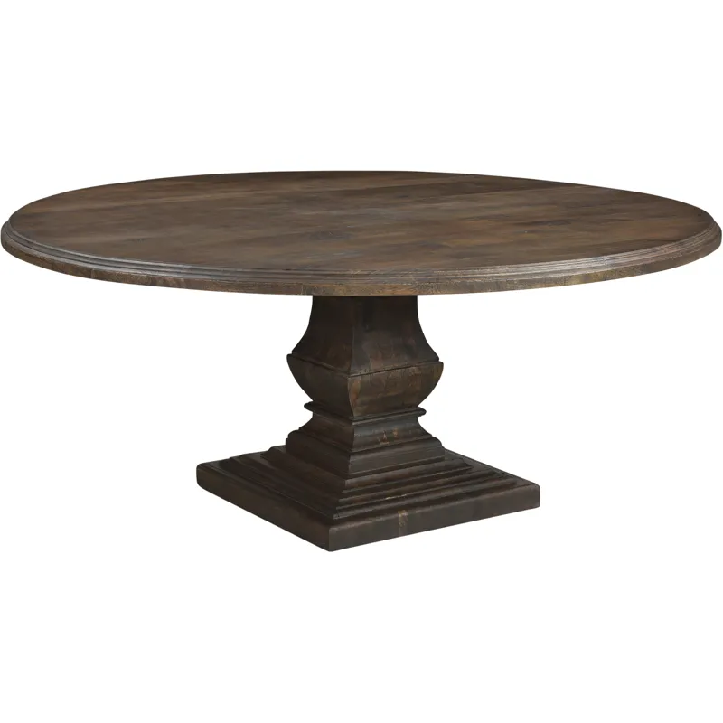 Nimes 60" Round Dining Table in Weathered Mango