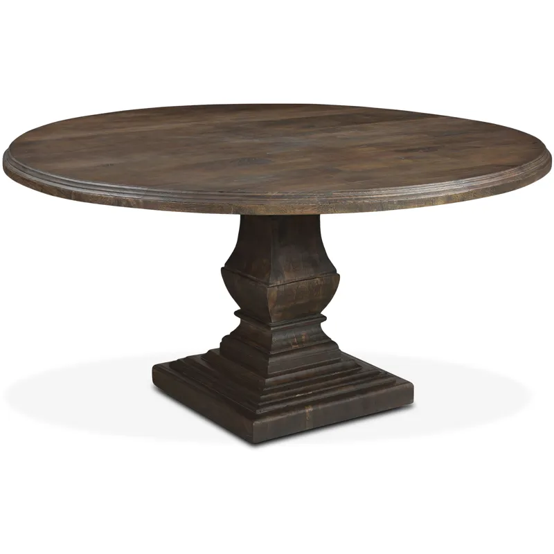 Nimes 60" Round Dining Table in Weathered Mango