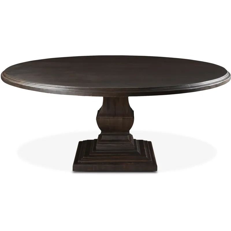 Nimes 72" Round Dining Table in Vintage Brown