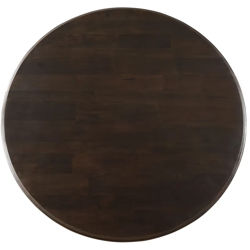 Nimes 72" Round Dining Table in Vintage Brown