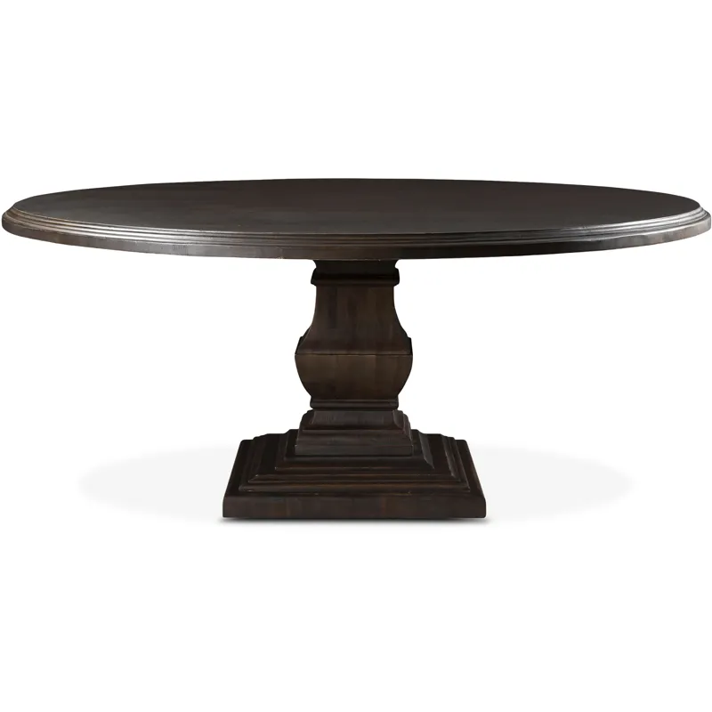 Nimes 72" Round Dining Table in Vintage Brown