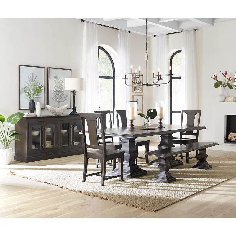 Nimes 84" Dining Table in Vintage Brown
