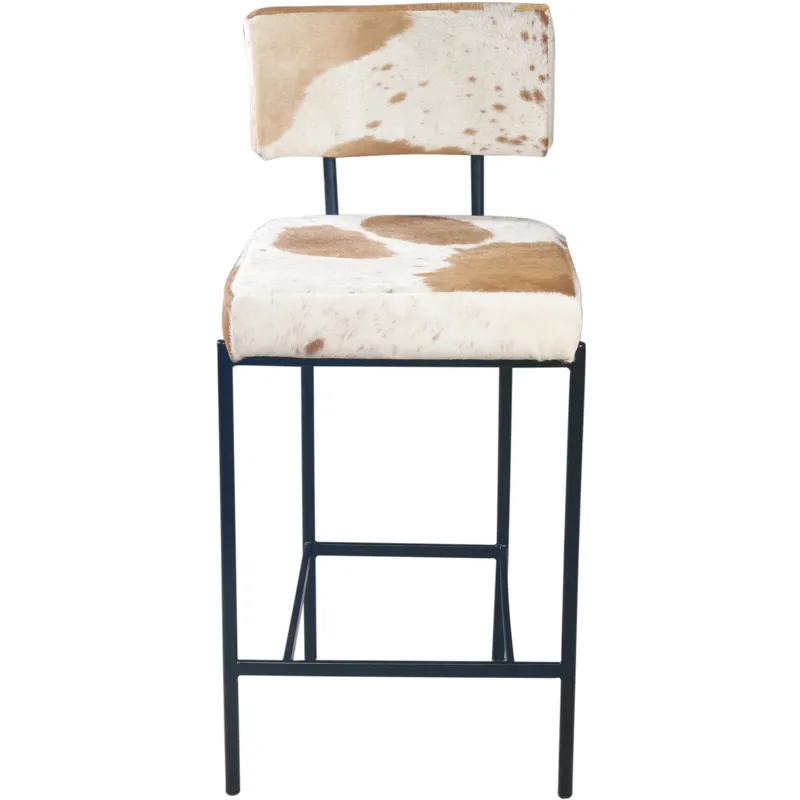 Nola 18" Counter Chair in Brown Hair on Hide