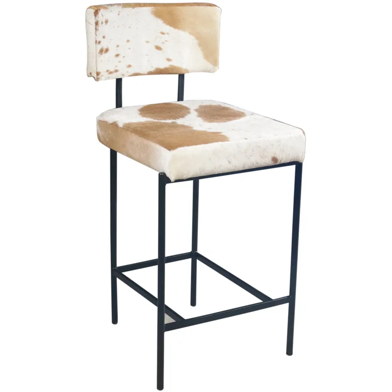 Nola 18" Counter Chair in Brown Hair on Hide