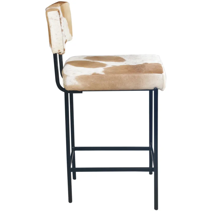 Nola 18" Counter Chair in Brown Hair on Hide