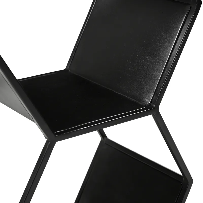 Navarre 72" Metal Octagonal Bookshelf