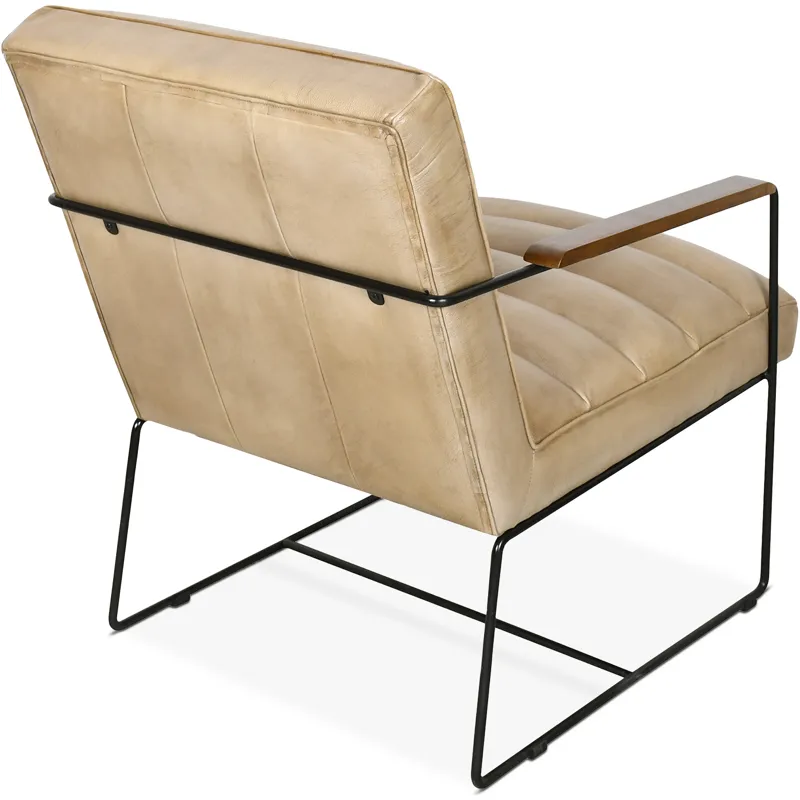 New York Tony Accent Chair in Antique Ivory
