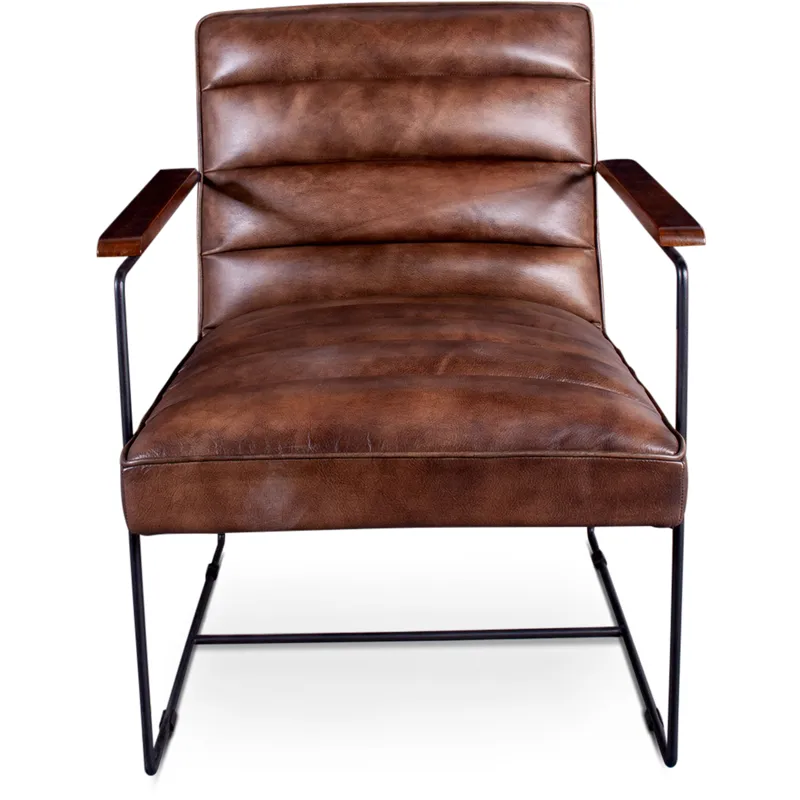 New York Tony Accent Chair in Antique Whiskey