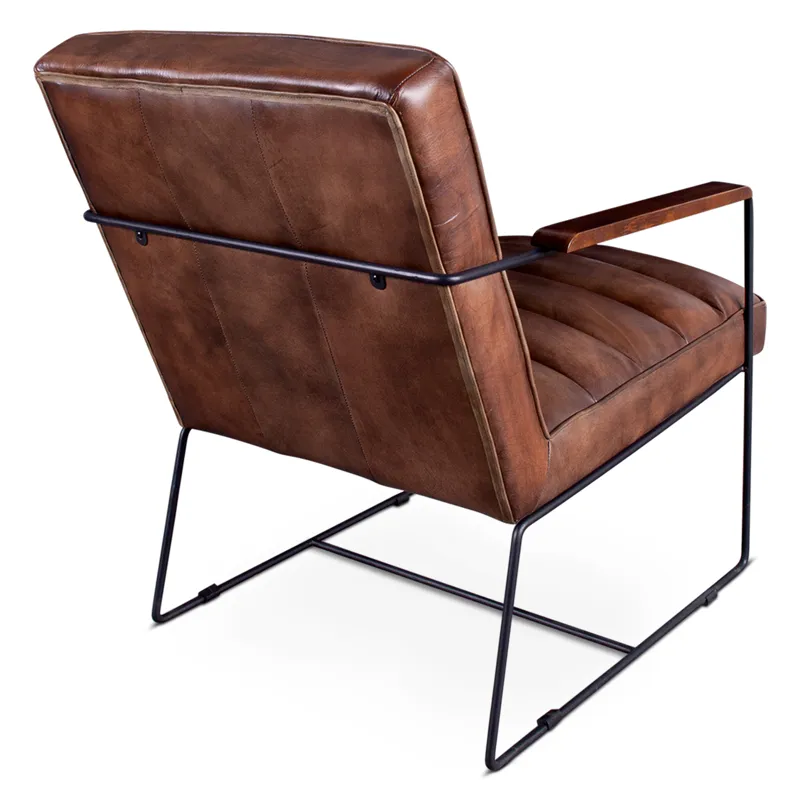 New York Tony Accent Chair in Antique Whiskey