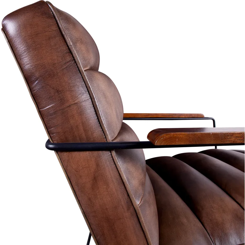 New York Tony Accent Chair in Antique Whiskey