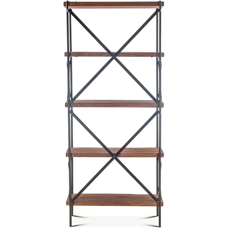 Organic Forge 34" Tall Bookshelf in Raw Walnut