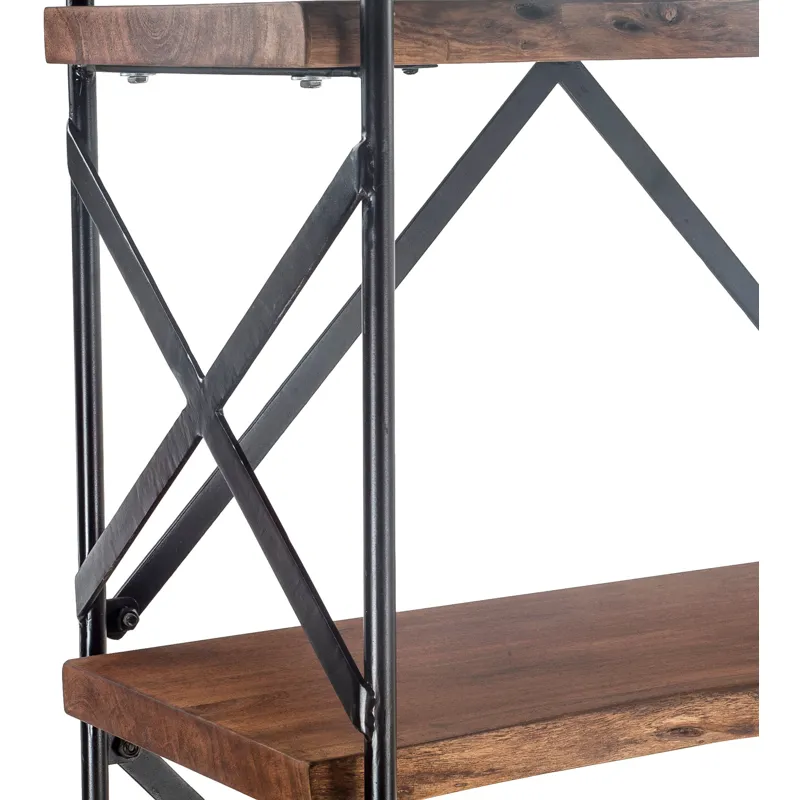 Organic Forge 34" Tall Bookshelf in Raw Walnut