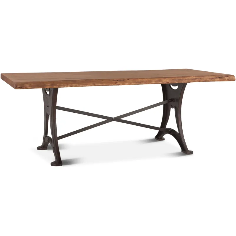 Organic Forge 80" Dining Table in Raw Walnut