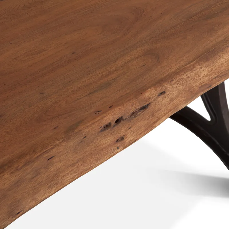 Organic Forge 80" Dining Table in Raw Walnut