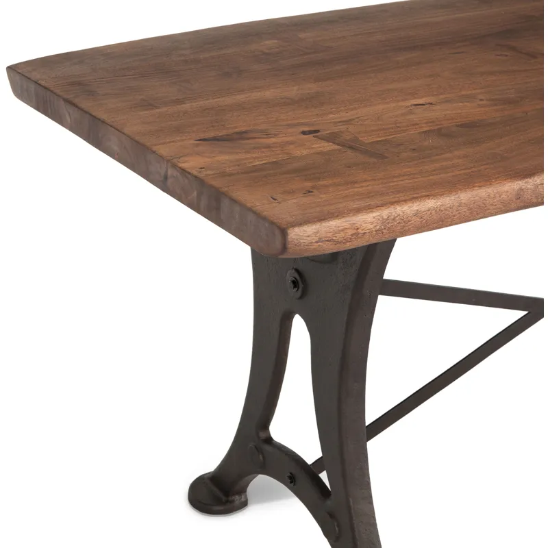 Organic Forge 72" Gathering Table in Raw Walnut