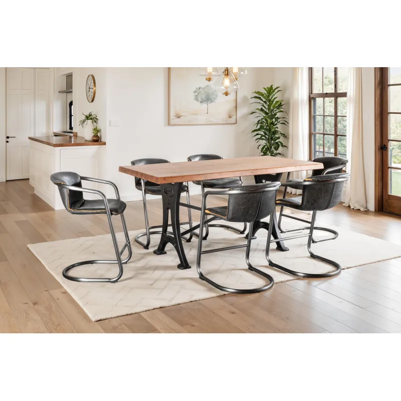 Organic Forge 72" Gathering Table in Raw Walnut