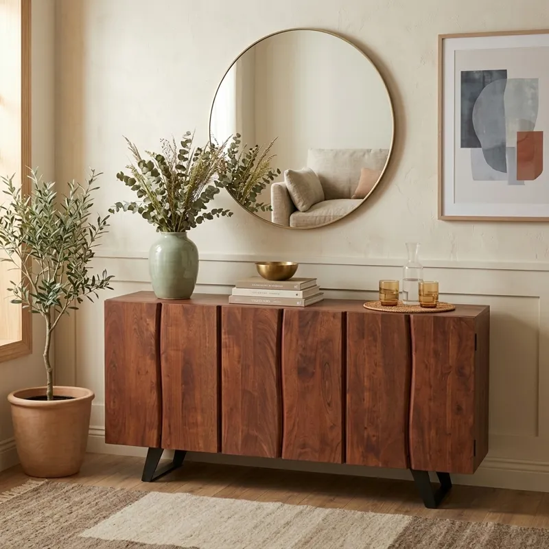 Organic Forge 68" Sideboard in Raw Walnut
