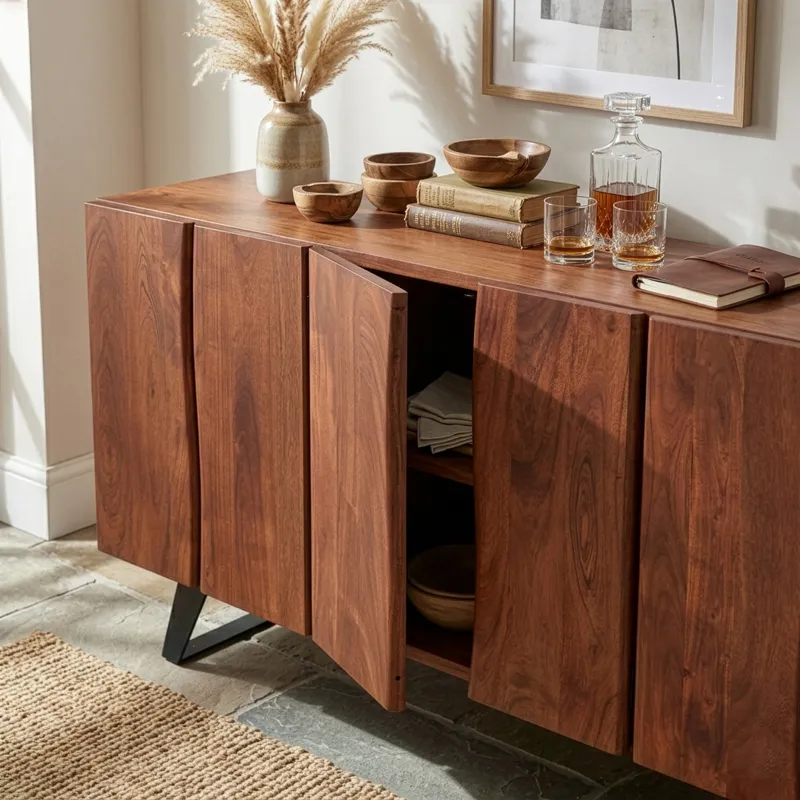 Organic Forge 68" Sideboard in Raw Walnut