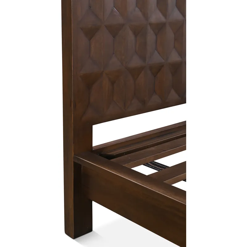 Palermo Queen Bed in Royal Brown