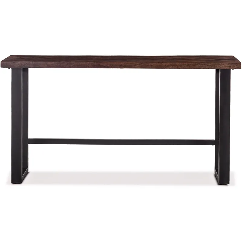 Paso Robles 70" Sofa Back Console Table in Tawny Brown