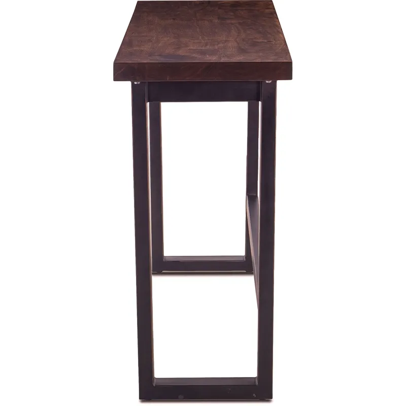 Paso Robles 70" Sofa Back Console Table in Tawny Brown