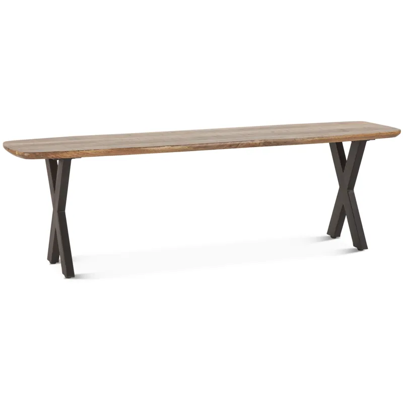 Rapallo 60" Bench in Natural Mango Wood