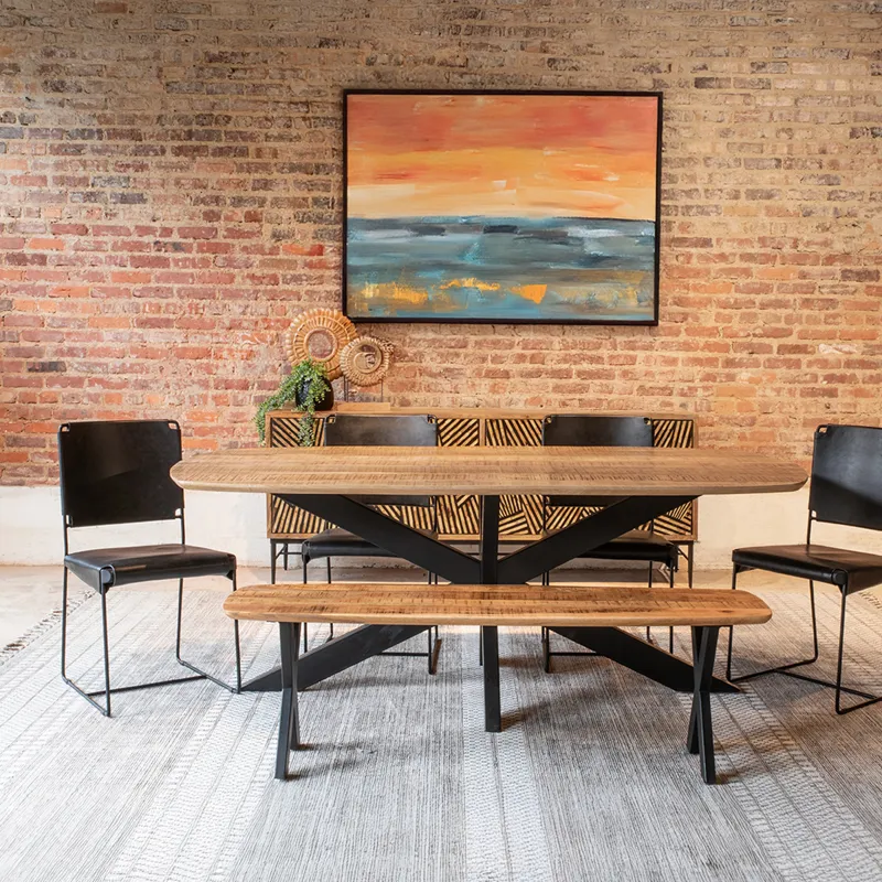 Rapallo 60" Bench in Natural Mango Wood