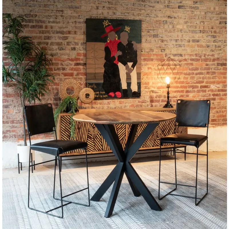 Rapallo 42" Round Gathering Table in Natural