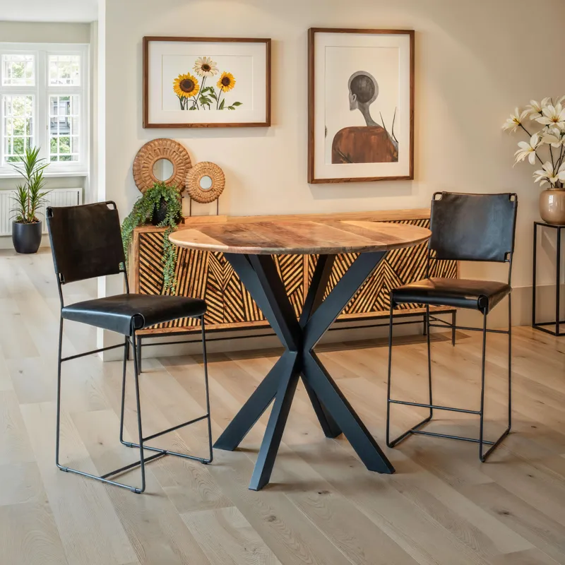 Rapallo 42" Round Gathering Table in Natural