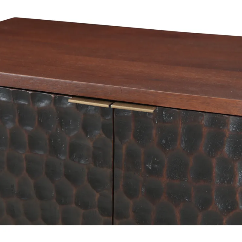 Santa Cruz 39" Bar Cabinet in Two Tone