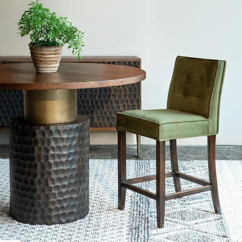 Santa Cruz 48" Round Gathering Table in Two Tone