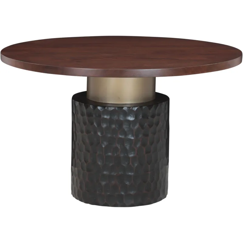 Santa Cruz 48" Round Dining Table in Two Tone