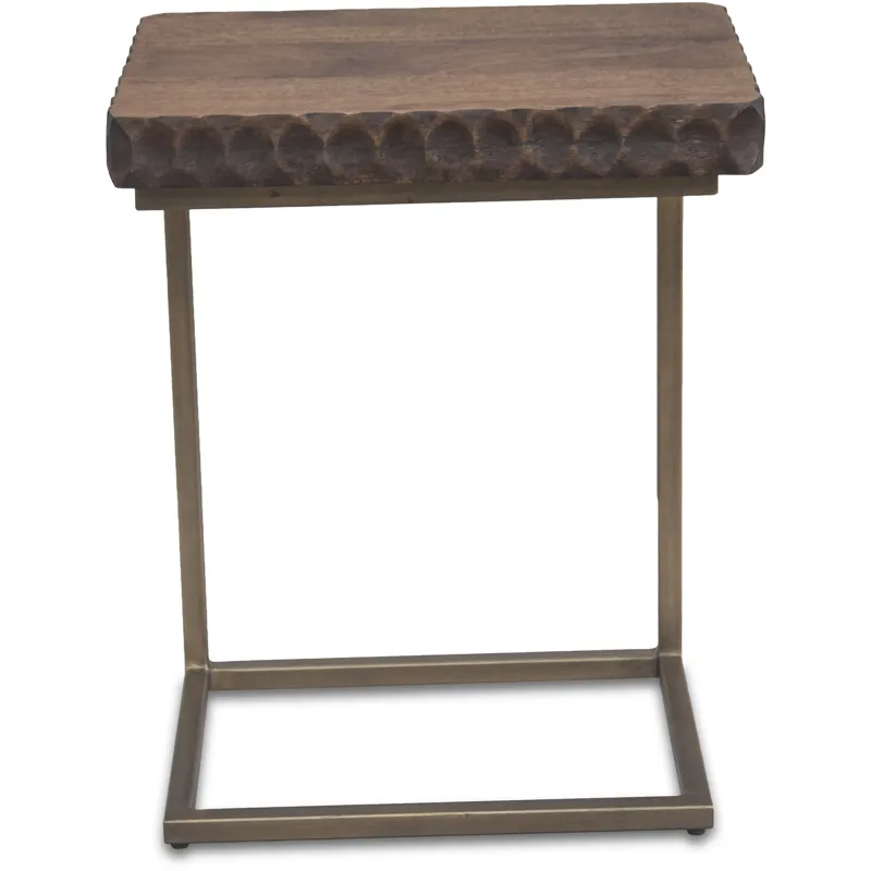 Santa Cruz 18" Side Table in Two Tone