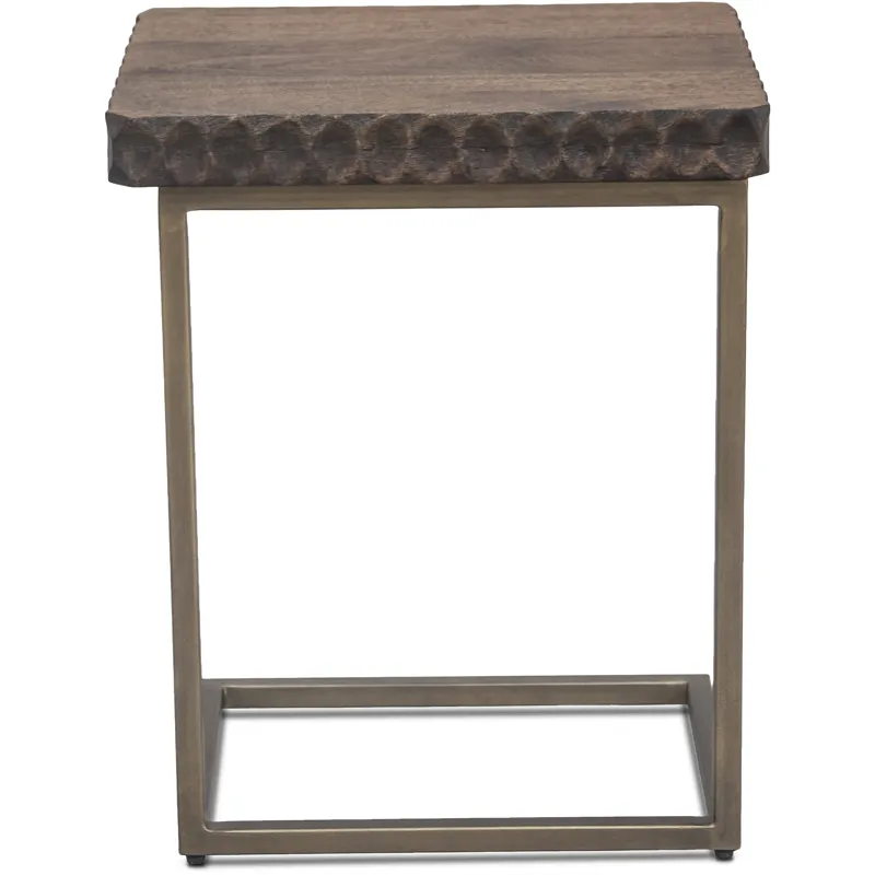 Santa Cruz 18" Side Table in Two Tone